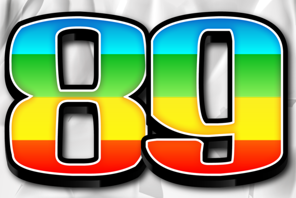 Colorful Design Number PNG and EPS File