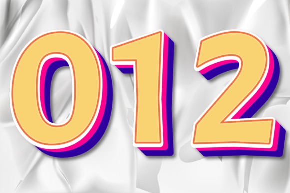 Colorful Numbers Images Design Eps File