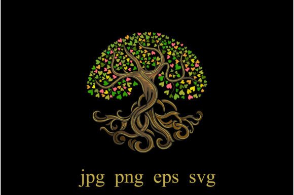 Elevate Your Brand with Abstract and Ancient Decorative Tree Logos