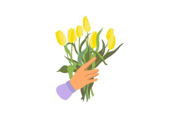 Florists Holding Bouquets Vector Illustr: A Practical Guide to Visual Assets for Designers