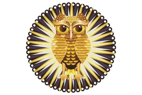 Golden and Silver Owl: A Timeless Decorative Metal Art Piece
