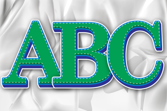 Green Dotted Alphabet Letter Numbers