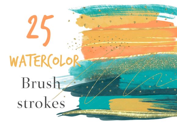 Green Watercolor Brushstrokes Clipart: Elevate Your Creative Projects with Premium Artistic Flair