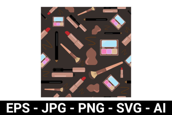 Makeup Seamless Pattern for Background