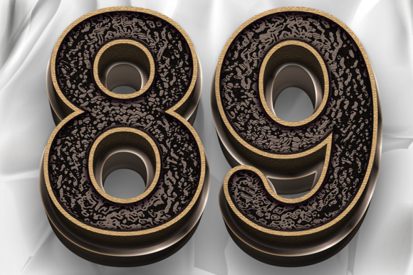 Pattern Wood Numbers Design PNG EPS File