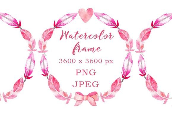 Pink Watercolor Frame: A Versatile Digital Asset for Creative Projects