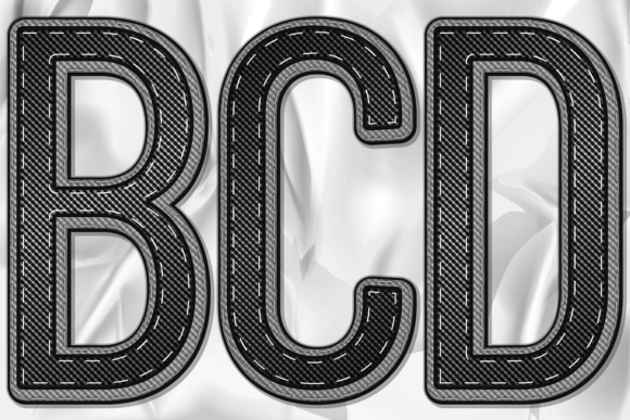 PNG Letter Numbers Color Black Stitching for Design