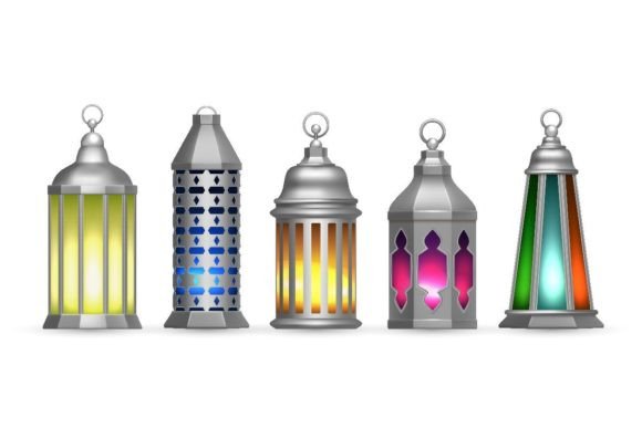 Realistic Silver Arab Lamps. Colorful: A Comprehensive Guide to Authentic Oriental Decor