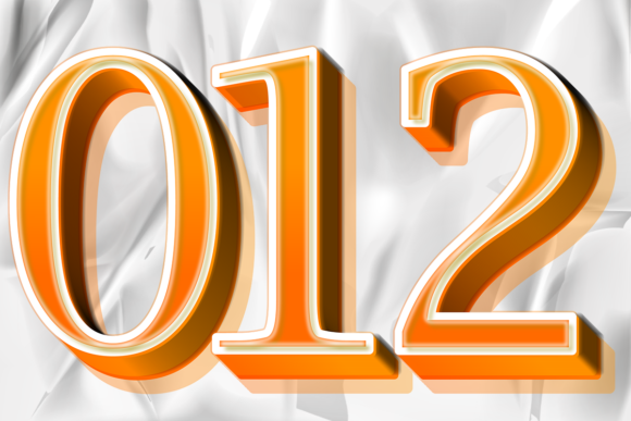 Set Collection Letter Numbers EPS PNG