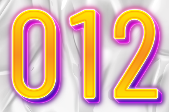 Sparkling Number Images PNG Transparent