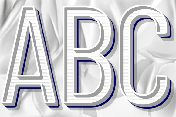 Style Effect Design Grapic Letter Number