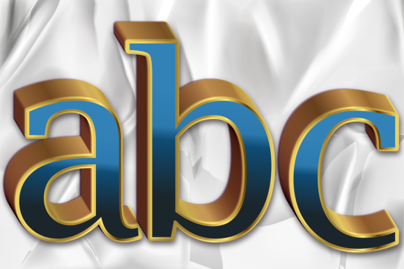 Style Effect Lowercase Letter Number PNG