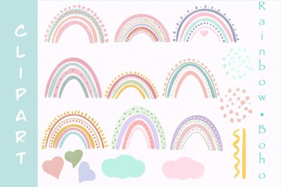 The Strategic Value of Boho Rainbow Watercolor Clipart PNG in Modern Digital Design