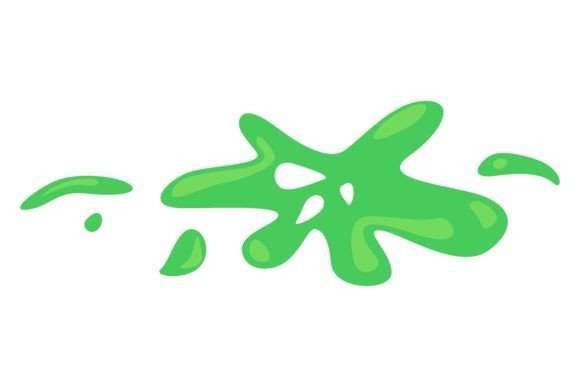 Toxic Green Slime Flat for Web Design S: A Functional Asset for Edgy Digital Projects
