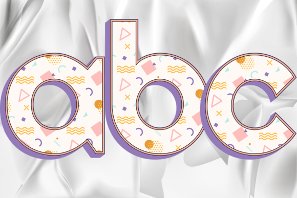 Unlocking Creative Potential with Letter Number Color Memphis Style Effect