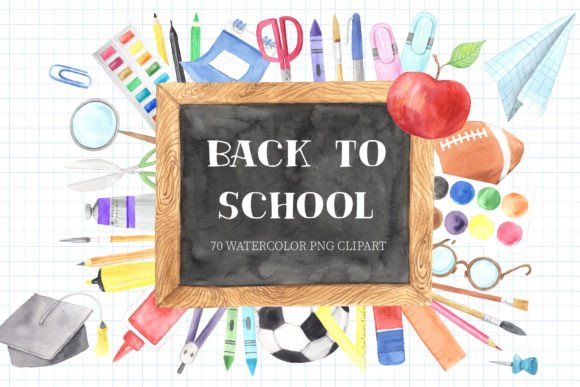 Watercolor Back to School Clipart: Transforming Your Creative Projects with Vibrant Digital Art