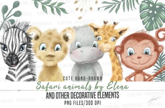 Watercolor Cute Safari Animals: A Guide to High-Quality Digital Art for Your Projects