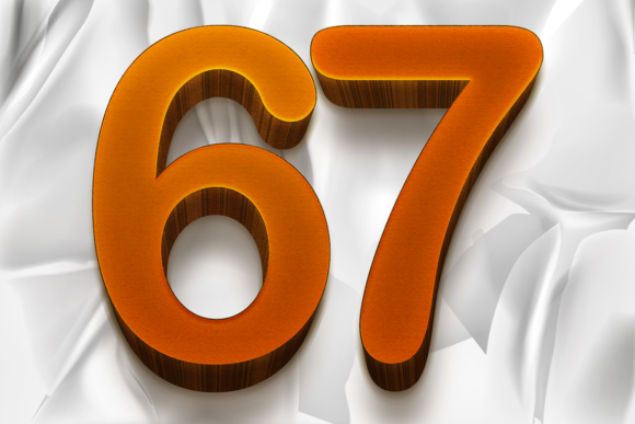 Wood Numbers Texture Graphic Design